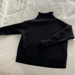 Wilfred (Aritzia) Black Mock Neck Sweater